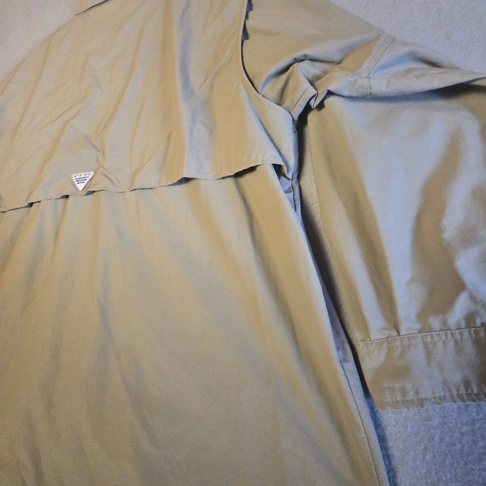 Columbia PFG Bahama II Long Sleeve Fishing Shirt Tan Khaki UPF 30 Mens 3XL - Picture 14 of 16